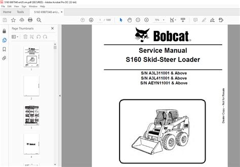 bobcat s160 skid steer|bobcat s160 manual.